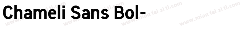 Chameli Sans Bol字体转换